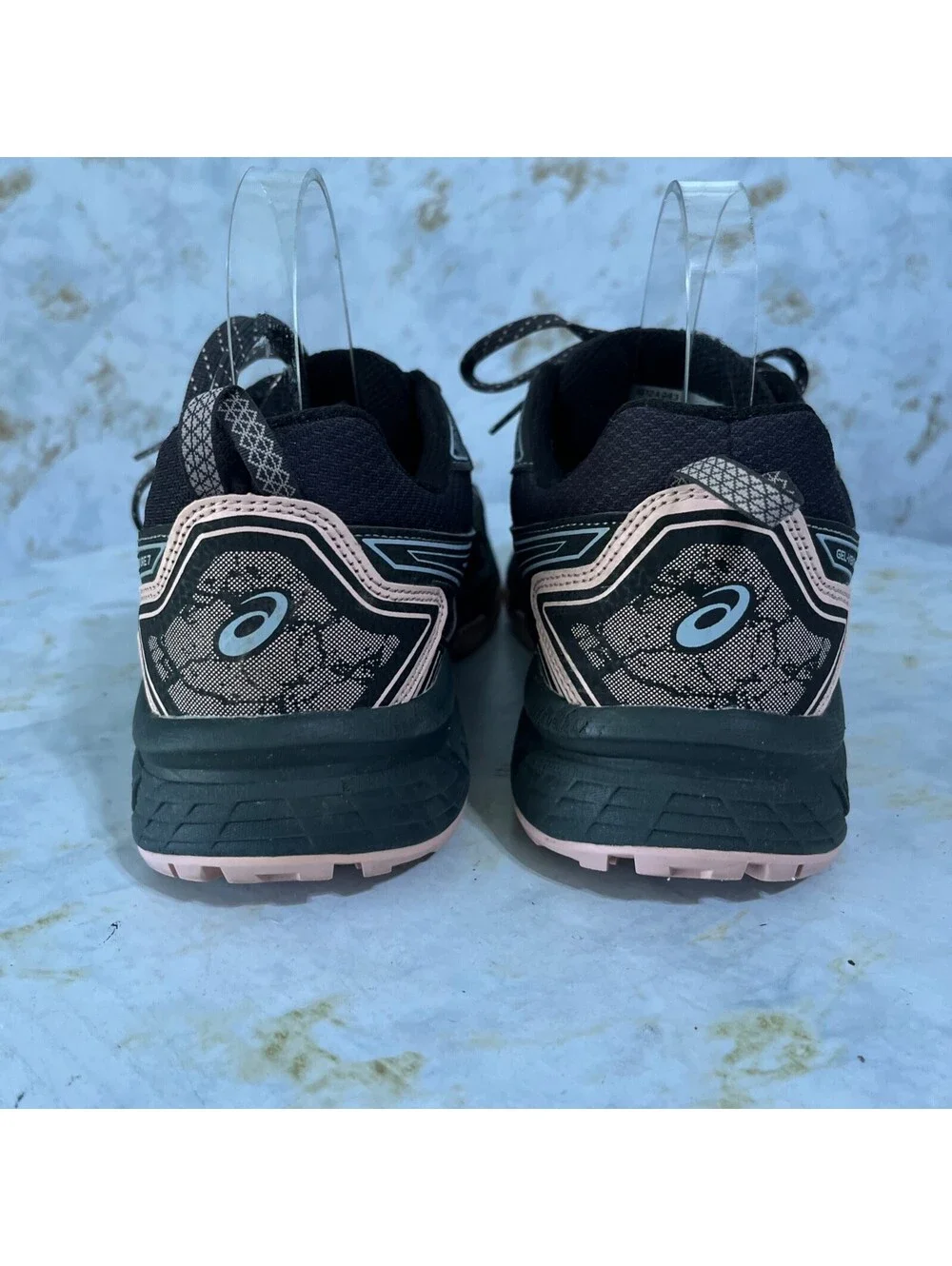 Asics Gel Venture 7 Womens Size 11 Running Shoes Gray Pink Trail Hiking Sneakers
